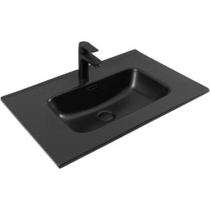 Раковина Aquanet Flat 329254 70 см, черная матовая