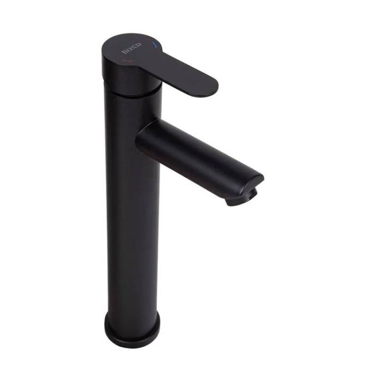 Смеситель для раковины BOND Стиль B63-2788 высокий, черный матовый