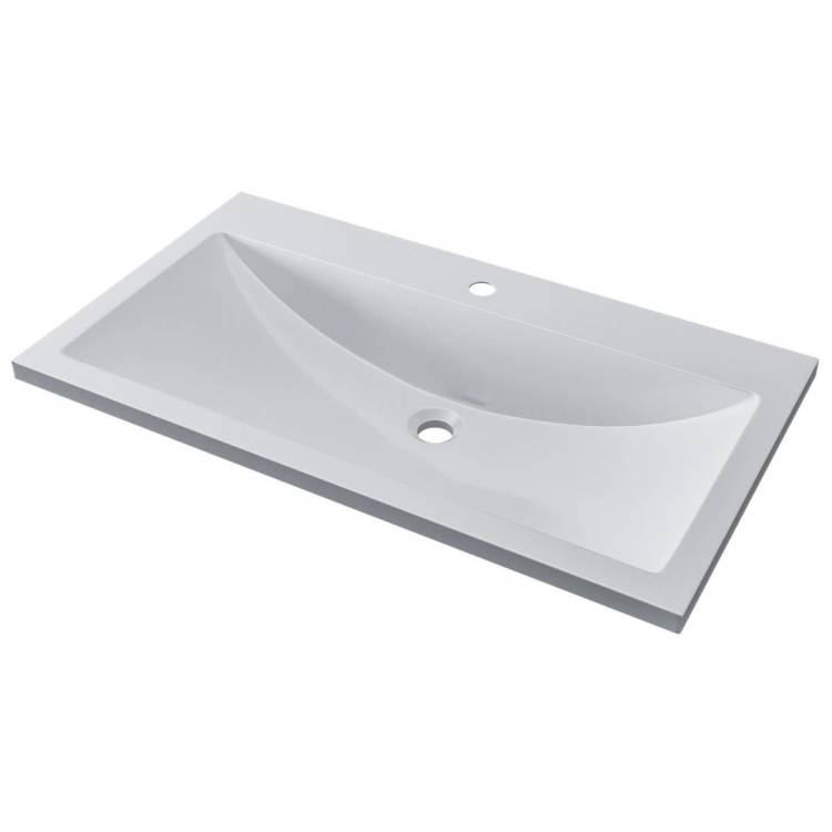 Раковина Uperwood Self 4538341002 белая глянцевая, 80x45