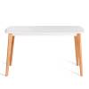 Стол обеденный Tetchair Claire 21282 белый, натуральное дерево 135x80x75 фото 3