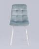 Стул Stool Group Chilly OS-2011 HLR-17 wl велюр серо-голубой (ножки белые) фото 2