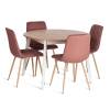 Стул Tetchair Chilly (mod. JSC-220) 24346 коралловый, натуральный, велюр фото 6
