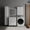 Тумба с раковиной Style Line Бергамо мини 70 напольная, Люкс Плюс антискрейтч, белый глянец, Раковина Каре Люкс МИНИ 70x35 фото 3