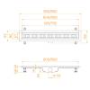 Душевой лоток RGW Drain Leo 60211060-01 60 см, комбинированный затвор фото 6