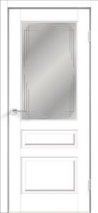 Дверное полотно экошпон VellDoris VILLA 3V VD810501 Стекло Грани Мателюкс 900x2000