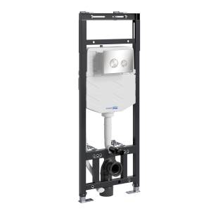 Система инсталляции для унитазов Wasserkraft Alme 15TLT.010.ME.BN01 клавиша никель