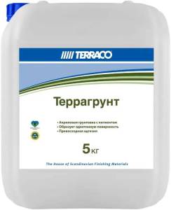 Грунт пигментированный под финишные покрытия Terraco Terragrunt White база Clear 5 кг