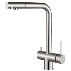 Смеситель для кухни Paulmark Skalen Sk213020-BS брашированная сталь