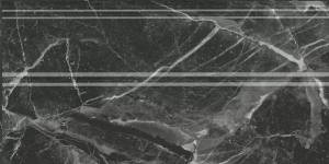 Плинтус Kerama Marazzi Коррер FMA034R Черный Глянцевый Обрезной 15x30