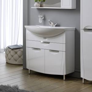 Тумба с раковиной Alavann Monaco 80-01 белая