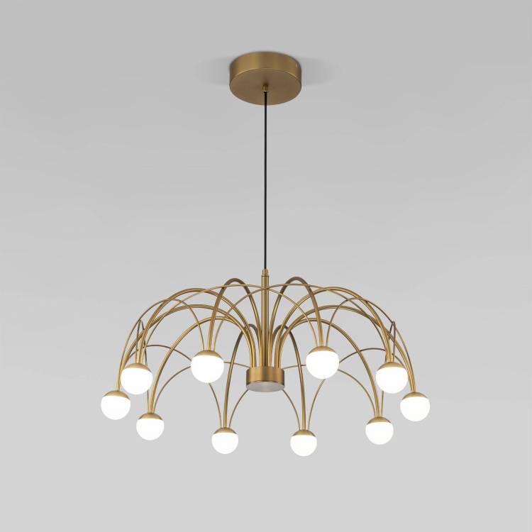 Подвесной светодиодный светильник Eurosvet Ragno 90030/10 LED золото