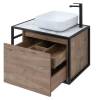 Тумба под раковину Aquanet Nova Lite Loft 75 R 261657 дуб рустикальный фото 5