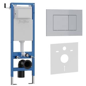 Система инсталляции для унитазов Iberica Blanca Esti-S IB.001M.853 кнопка смыва хром матовый