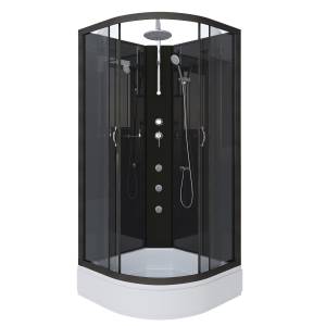 Душевая кабина Niagara Classic NG-6501-14BKTG (900x900x2100-2400) со средним поддоном (26см)