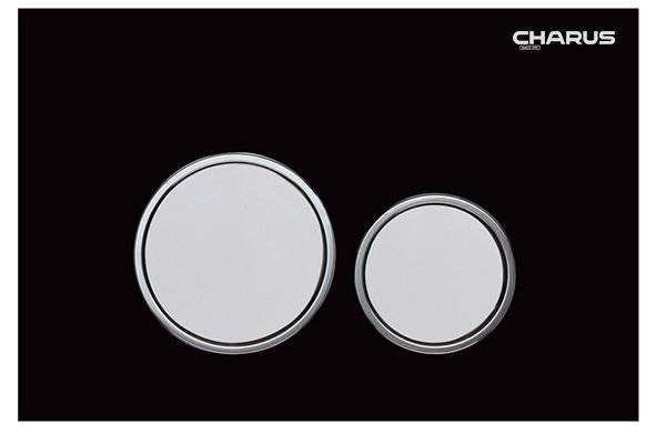 Кнопка смыва CHARUS Bagliore FP.330.BLACK.10, черный бархат