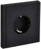 Розетка 1-местная с заземлением и шторками IEK Forte&Piano FP-R14-16-M-K02 черный