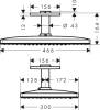 Душевой комплект Hansgrohe Rainmaker Select 460 (3 jet) 24006400 + 26631400 + 27506000 + 15735400 + 15736400 фото 14
