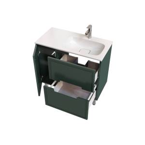 Тумба с раковиной Taliente Cevia TA-MBC-90PR(R)-grigio verde серо-зеленая матовая, 90 см
