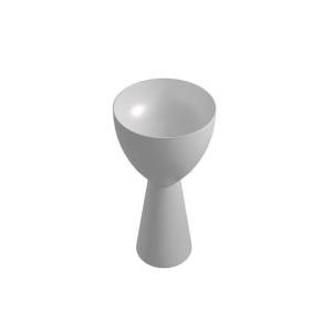 Раковина Abber Stein AS2507 напольная, 45 см, белая матовая