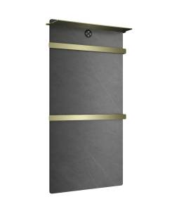 Полотенцесушитель электрический Wonzon & Woghand Stuttgart WW-A504G-BG серый мрамор, брашированное золото