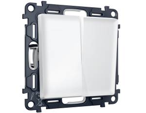 Комплект механизма 2-клавишного перекрестного выключателя Ambrella Volt MA MA123030 белый матовый