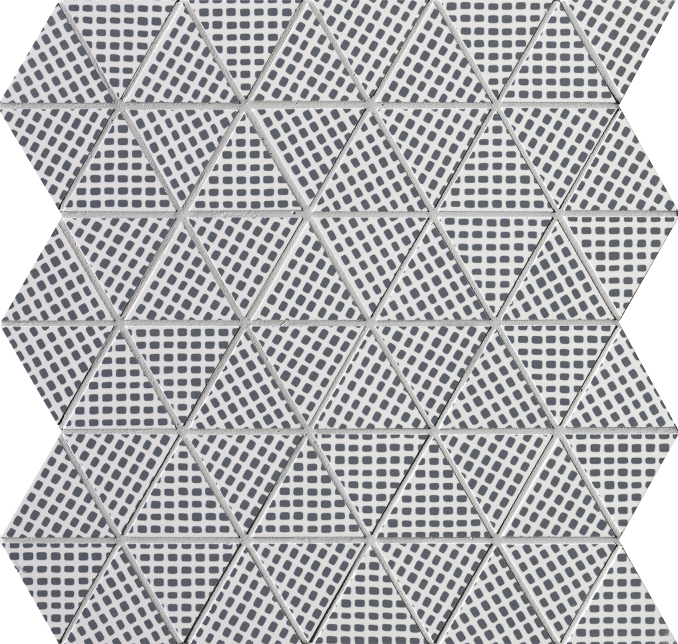 Мозаика FAP Ceramiche Pat fOEH Deco Blue Triangolo Mosaico 30.5x30.5