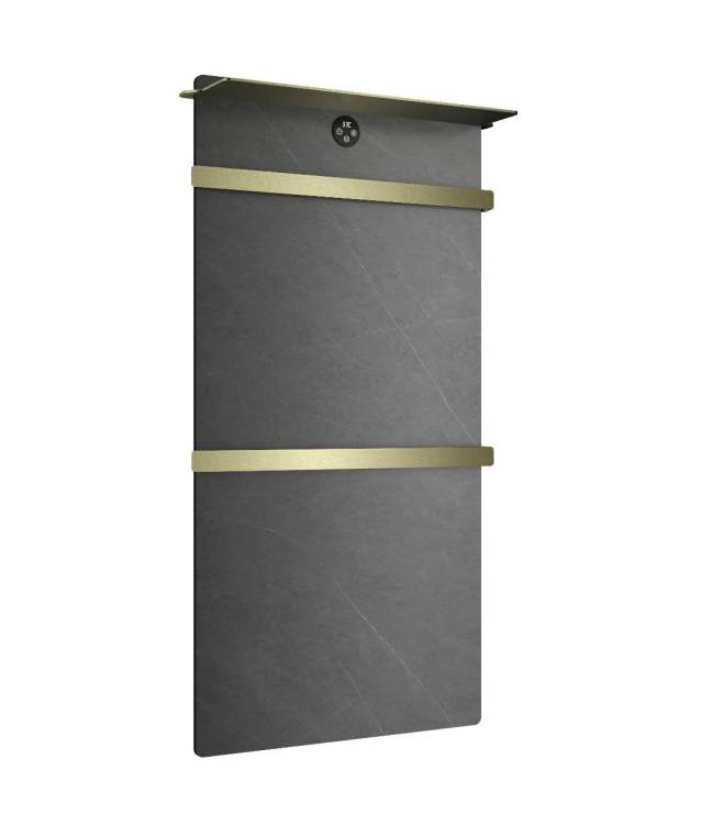 Полотенцесушитель электрический Wonzon & Woghand Stuttgart WW-A504G-BG серый мрамор, брашированное золото