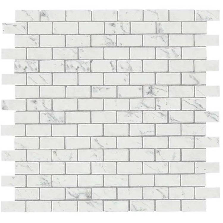 Мозаика Atlas Concorde Marvel Stone AS34 Carrara P. Mosaico Lapp. Burattato 29.8x29.8