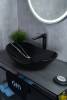 Раковина Gid Lago BL9811 53349 черная глянцевая, 61x37x15 фото 6