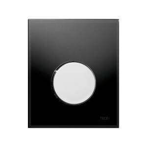 Кнопка смыва TECE Loop Urinal 9242656 черное стекло, кнопка хром