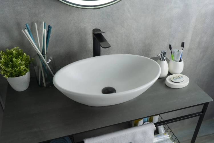 Раковина Gid Lago Wm9021 51193 белая матовая, 52x32x14
