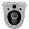 Унитаз подвесной Black&White W-751 безободковый, сиденье микролифт, белый фото 7
