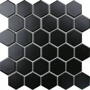 Мозаика StarMosaic Hex+Octagon+Triangolo IDL4810 Hexagon small Black Matt 27.2х28.2