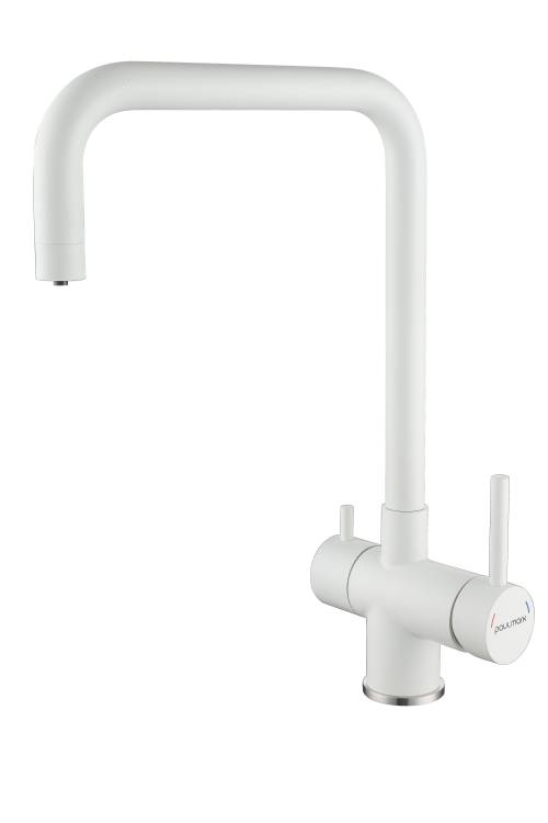 Смеситель для кухни Paulmark Wetter We213030-WH белый матовый
