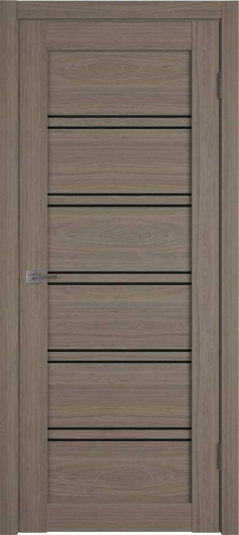 Межкомнатная дверь Владимирская Фабрика Дверей Atum Pro 28 Brun Oak стекло Black Gloss 600x2000