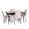 Стул Tetchair Asti 21840 молочный, черный, велюр фото 6
