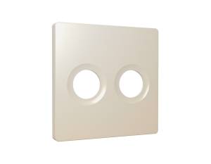Лицевая панель для двойной TV розетки Ambrella Volt Alfa AP3333 бежевый матовый