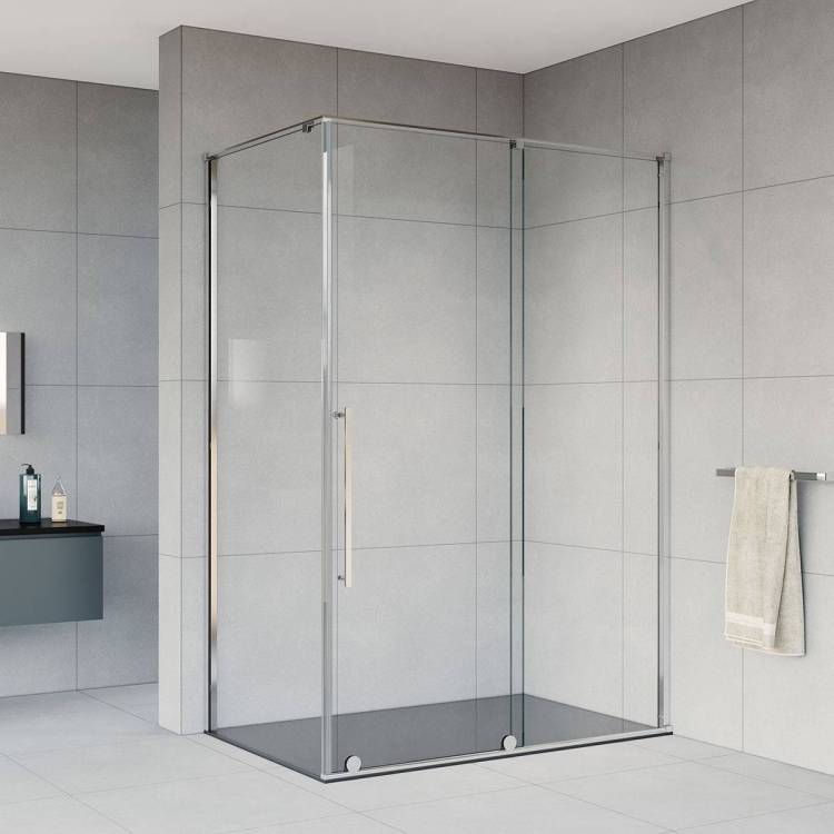 Душевой уголок Vincea Arno VSR-1A1015CL 1500x1000, профиль хром, стекло прозрачное