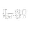 Унитаз-компакт Cerutti Spa Elleros CT10093 безободковый, сиденье микролифт, белый фото 3