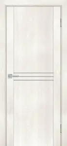 Межкомнатная дверь Profilo Porte экошпон PSN-13, остеклённая, бьянко антико 800x2000
