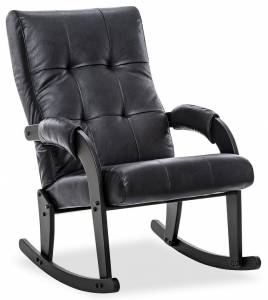 Кресло-качалка Leset Спринг 4687203506117 венге/черный Dundi 109
