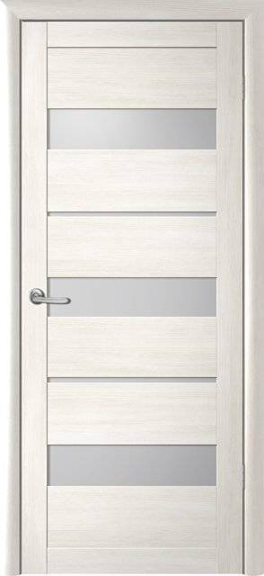 Межкомнатная дверь Albero Прага Глянец остеклённая белый 800x2000