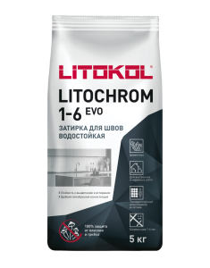 Затирка Litokol Litochrom 1-6 EVO цементная LE.372 светло-голубой 5 кг
