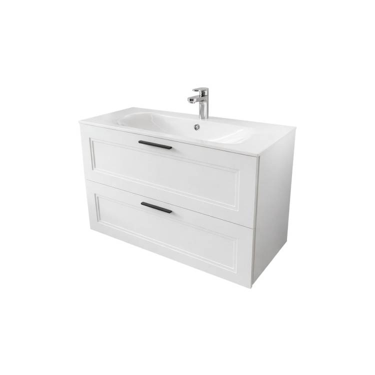 Тумба с раковиной Terminus Classik CLA101002900301O белый, 100x62