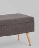 Банкетка Stool Group Сторми 19B485LK-26A темно-серый с ящиком фото 3