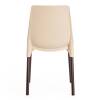 Стул Tetchair Genius (mod 75) 12832 бежевый/коричневые ножки 46x56x84 фото 4