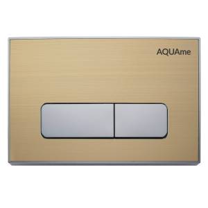 Кнопка смыва AQUAme AQM4105G металл, золотой