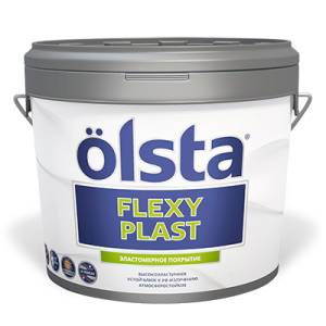 Декоративная штукатурка Olsta Flexy Plast белая 10л