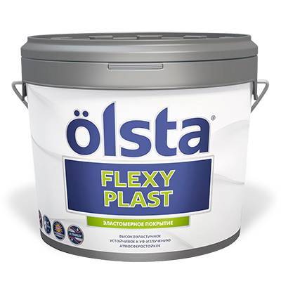 Декоративная штукатурка Olsta Flexy Plast белая 10л