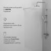 Душевая перегородка Am.Pm X-Joy W94WI-110-F1-MTE 110x195, стекло прозрачное 6 мм, профиль хром матовый фото 5